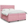 Image de Boxspring met matras fluweel roze 200x200 cm3291013
