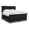 Image de Boxspring met matras fluweel zwart 200x200 cm3291016