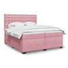 Image de Boxspring met matras fluweel roze 200x200 cm3291019