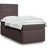 Image de Sommier à lattes de lit avec matelas Marron foncé 80x200 cm, lit, lit à plate-forme, lit à panneaux, meuble de chambre à coucher, canapé-lit