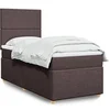 Image de Boxspring met matras stof donkerbruin 90x190 cm3291131