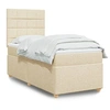 Image de Boxspring met matras stof cràmekleurig 90x200 cm3291168
