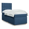 Image de Boxspring met matras stof blauw 90x200 cm3291183