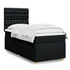Image de Boxspring met matras stof zwart 100x200 cm3291200