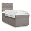 Image de Boxspring met matras stof taupe 100x200 cm3291202