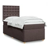 Image de Boxspring met matras stof donkerbruin 100x200 cm3291208