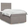 Image de Boxspring met matras stof taupe 120x190 cm3291223