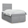 Image de Boxspring met matras stof lichtgrijs 120x200 cm3291240