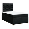Image de Boxspring met matras stof zwart 120x200 cm3291256
