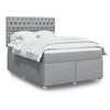 Image de Boxspring met matras stof lichtgrijs 140x190 cm3291282