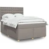 Image de Boxspring met matras stof taupe 140x190 cm3291293