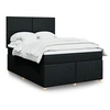 Image de Boxspring met matras stof zwart 140x200 cm3291298