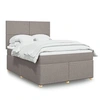 Image de Boxspring met matras stof taupe 140x200 cm3291300