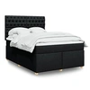Image de Boxspring met matras stof zwart 140x200 cm3291312