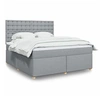 Image de Boxspring met matras stof lichtgrijs 180x200 cm3291373