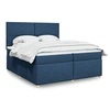 Image de Boxspring met matras stof blauw 200x200 cm3291386