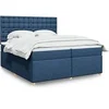 Image de Boxspring met matras stof blauw 200x200 cm3291407