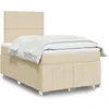 Image de Boxspring met matras stof cràmekleurig 120x200 cm3291633