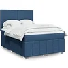 Image de Boxspring met matras stof blauw 140x200 cm3291690