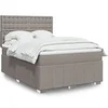 Image de Boxspring met matras stof taupe 140x200 cm3291709