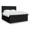 Image de Boxspring met matras stof zwart 180x200 cm3291763