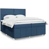 Image de Boxspring met matras stof blauw 200x200 cm3291774