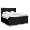 Image de Boxspring met matras stof zwart 200x200 cm3291777
