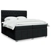 Image de Boxspring met matras stof zwart 200x200 cm3291784