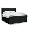 Image de Boxspring met matras stof zwart 200x200 cm3291791