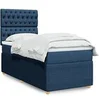 Image de Boxspring met matras stof blauw 80x200 cm3291896