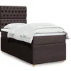 Image de Boxspring met matras stof donkerbruin 90x200 cm3291949