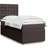 Image de Boxspring met matras stof donkerbruin 90x200 cm3291956