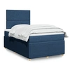 Image de Boxspring met matras stof blauw 120x190 cm3291994