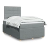 Image de Boxspring met matras stof lichtgrijs 120x200 cm3292023