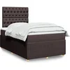 Image de Boxspring met matras stof donkerbruin 120x200 cm3292033