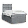 Image de Boxspring met matras stof lichtgrijs 120x200 cm3292037
