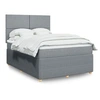 Image de Boxspring met matras stof lichtgrijs 140x190 cm3292044