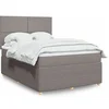 Image de Boxspring met matras stof taupe 140x190 cm3292048