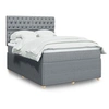 Image de Boxspring met matras stof lichtgrijs 140x190 cm3292058