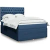 Image de Boxspring met matras stof blauw 140x190 cm3292064