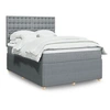 Image de Boxspring met matras stof lichtgrijs 140x190 cm3292065