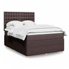 Image de Boxspring met matras stof donkerbruin 140x190 cm3292068