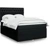 Image de Boxspring met matras stof zwart 140x200 cm3292088