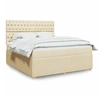 Image de Boxspring met matras stof cràmekleurig 180x200 cm3292147