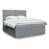 Image de Boxspring met matras stof lichtgrijs 200x200 cm3292156