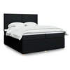 Image de Boxspring met matras stof zwart 200x200 cm3292158