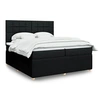 Image de Boxspring met matras stof zwart 200x200 cm3292165