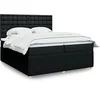 Image de Boxspring met matras stof zwart 200x200 cm3292179