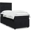 Image de Sommier ï¿½ lattes de lit et matelas Noir 80x200 cm Velours 3292186