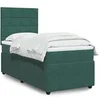 Image de Sommier à lattes de lit avec matelas Vert foncé 90x200 cm, lit, lit à plate-forme, lit à panneaux, meuble de chambre 3292241